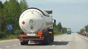 Tanker carrying dangerous goods