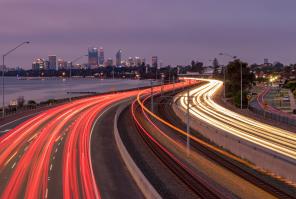 Traffic at night