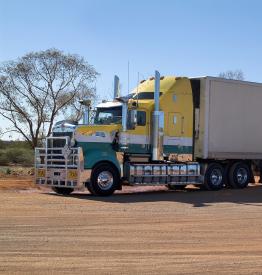 Road train in outback